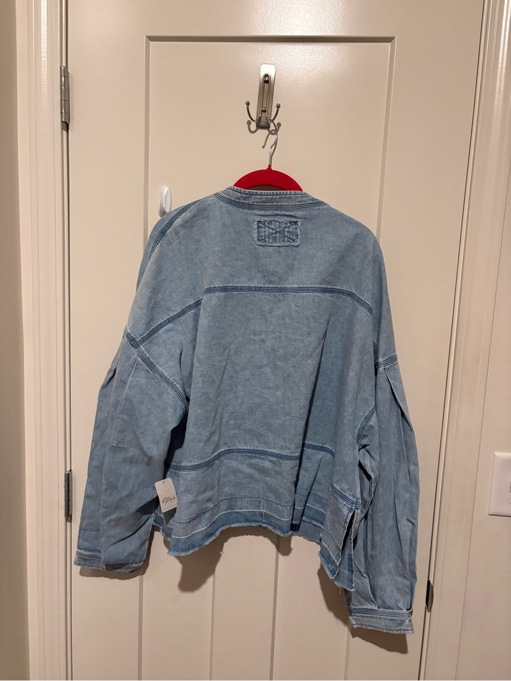Free People Jude Denim Pullover Medium Color: Vintage Indigo NWT - Picture 5 of 7